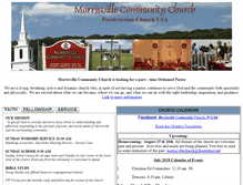 Tablet Screenshot of morrisvillechurch.org